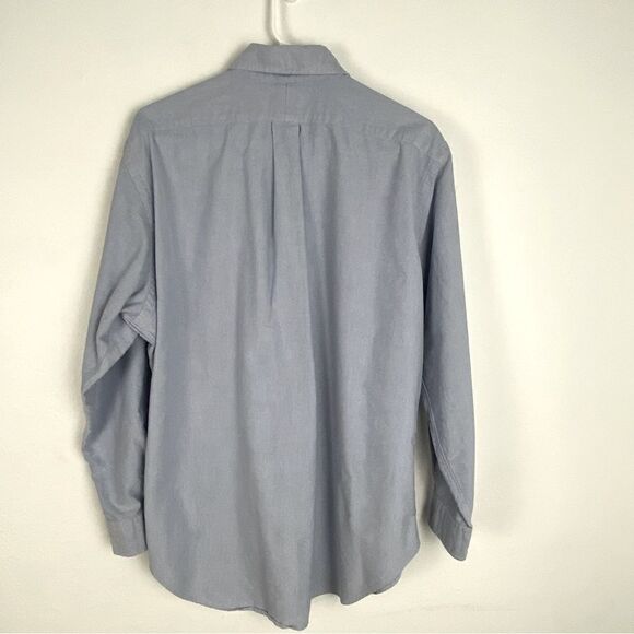 Ralph Lauren Classic Fit Blue Chambray Shirt‎ Button Down Business Casual 16.5 - Picture 2 of 11